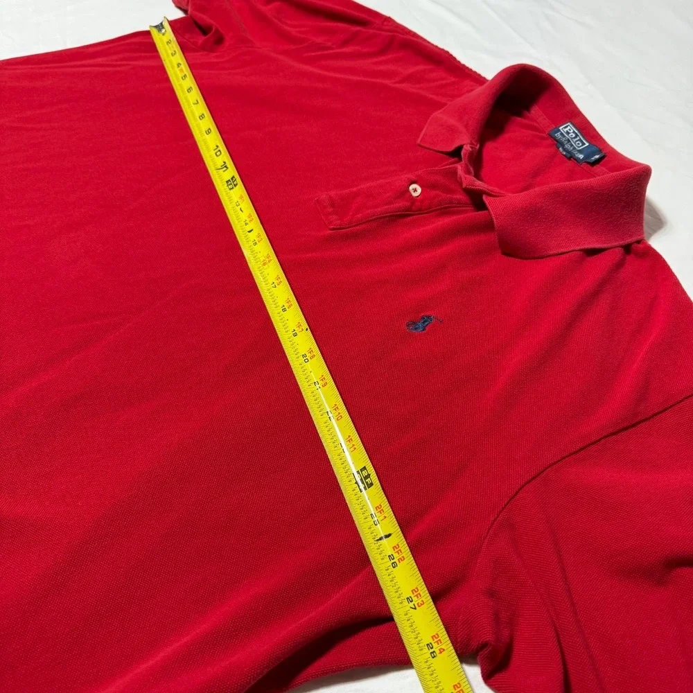 Lot of 2 Vintage Polo Ralph Lauren Shirts Men's 3XL Cotton Pique Short Sleeve